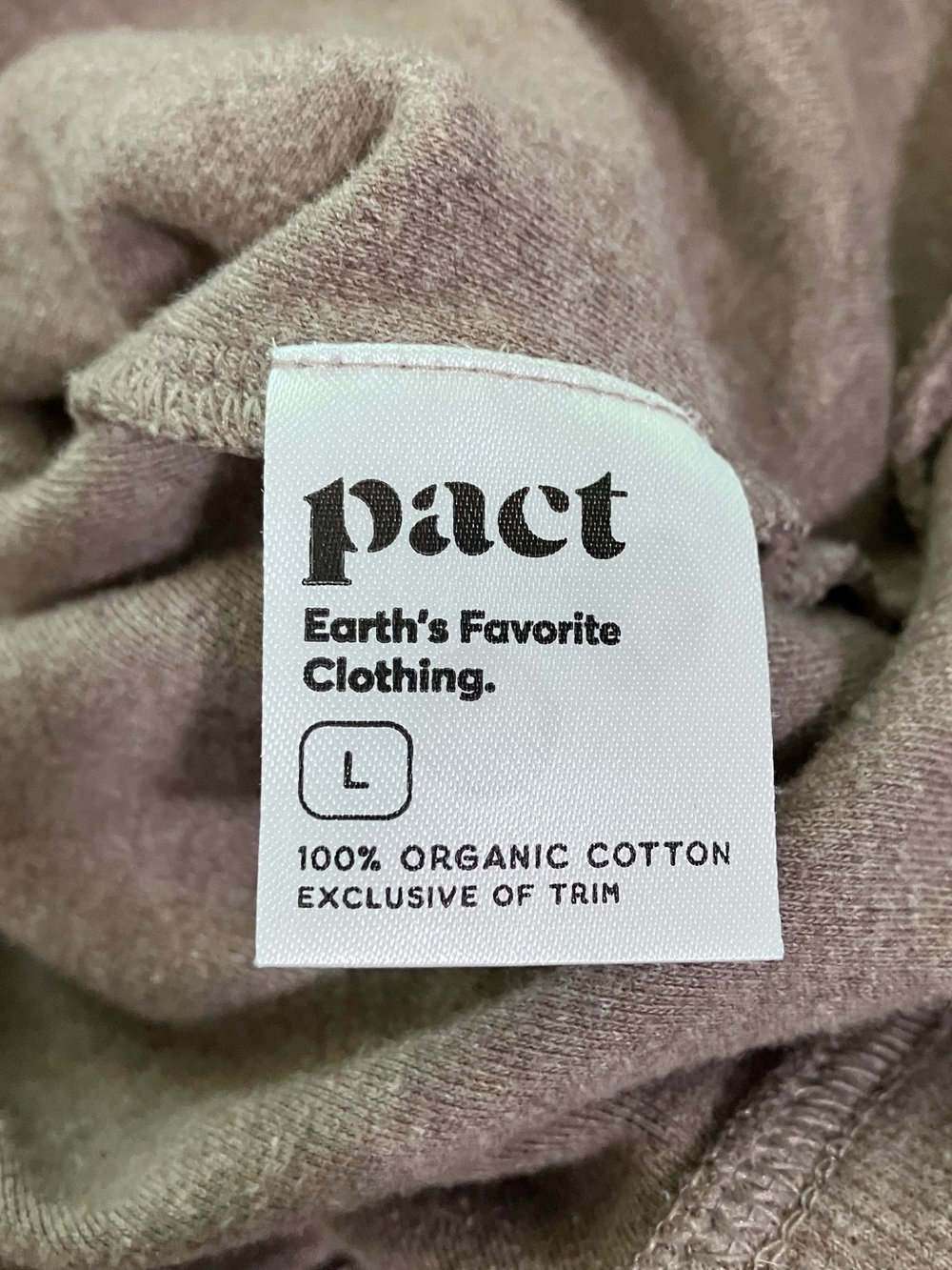 pact Beige Short Dolman Sleeve Top Size Large - Picture 4 of 6